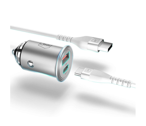 3mk Ładowarka Samochodowa Hyper Car Charger 45W USB-C + USB-A - 1183901 - zdjęcie 4